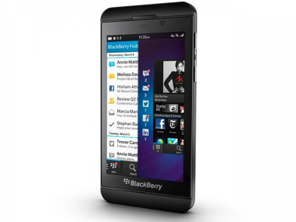 BlackBerry-GB отдает долю рынка, несмотря на запуск слайдов Z10